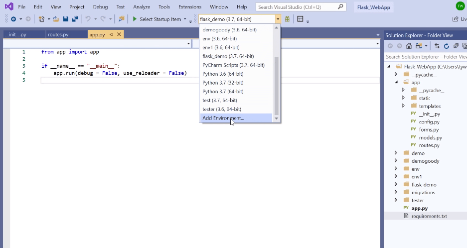 visual studio 2022 python