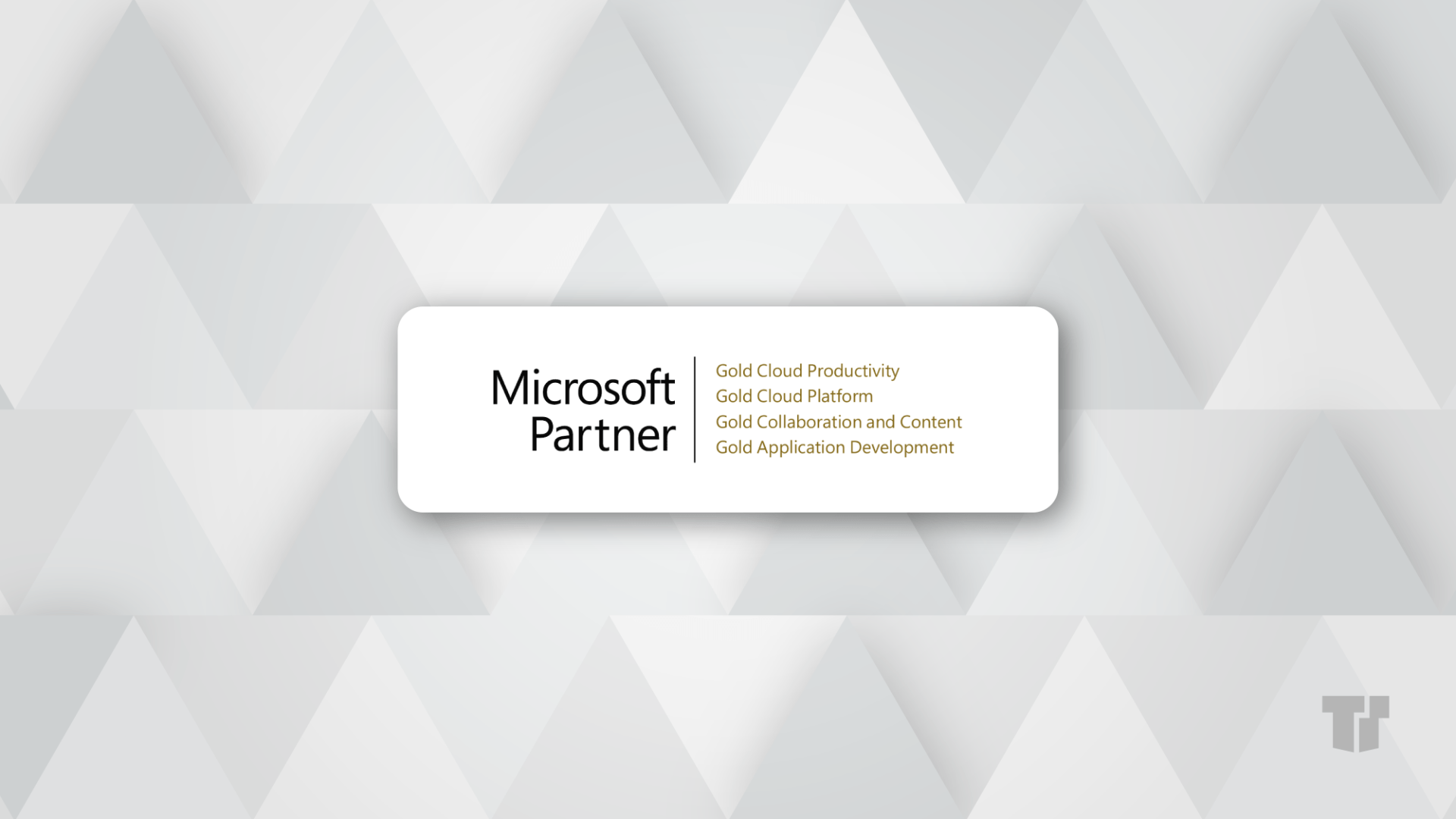 TTT is now a Microsoft Gold Small & Midmarket Partner cover image